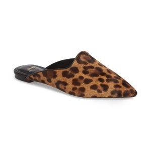 Marc Fisher Ltd Genuine Pony Hair Leopard Print Mule (size 8.5)